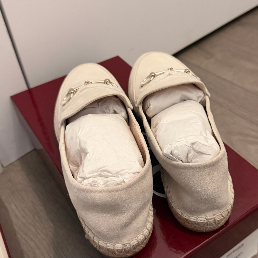 Brand New Gucci Horsebit Loafers Convertible Mule White Leather US 8.5/ EU 38.5 - Picture 3 of 5